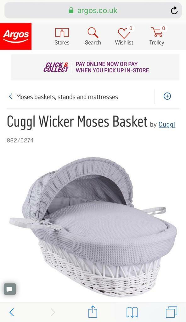 argos cuggl moses basket